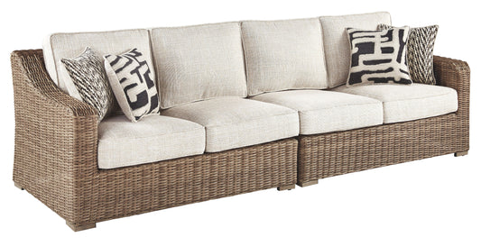 Beachcroft - Beige - Raf/laf Loveseat W/Cush (Set of 2) - Premium Loveseats from Ashley Furniture - Just $2202.50! Shop now at brett interiors