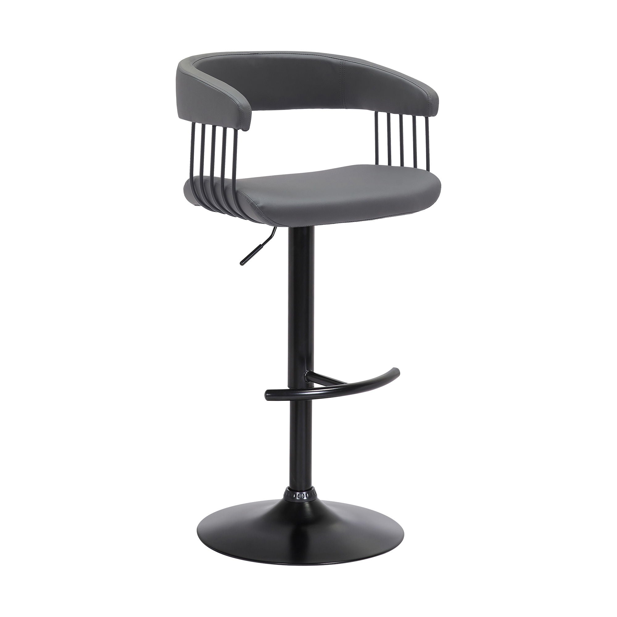 Calista - Adjustable Bar Stool - Premium Adjustable Height from Armen Living - Just $215! Shop now at brett interiors