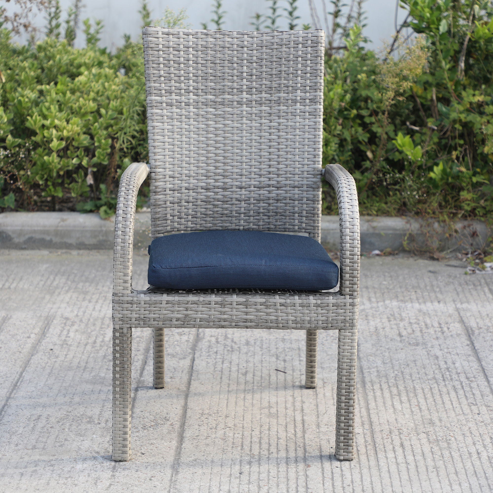 Balcones - Outdoor Wicker Dining Chairs With Cushions (Set of 8) - Premium Chair Sets from Gather Craft - Just $2035! Shop now at brett interiors