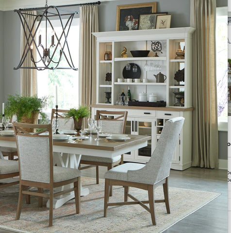 Americana Modern Dining - Buffet and Display Hutch - Cotton - Premium Hutches & Buffets from Parker House - Just $2247.50! Shop now at brett interiors