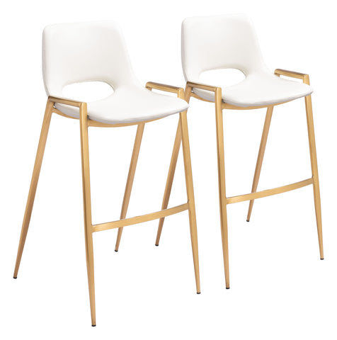 Desi - Barstool Chair (Set of 2) - Premium Stool Sets from Zuo Modern - Just $1750! Shop now at brett interiors