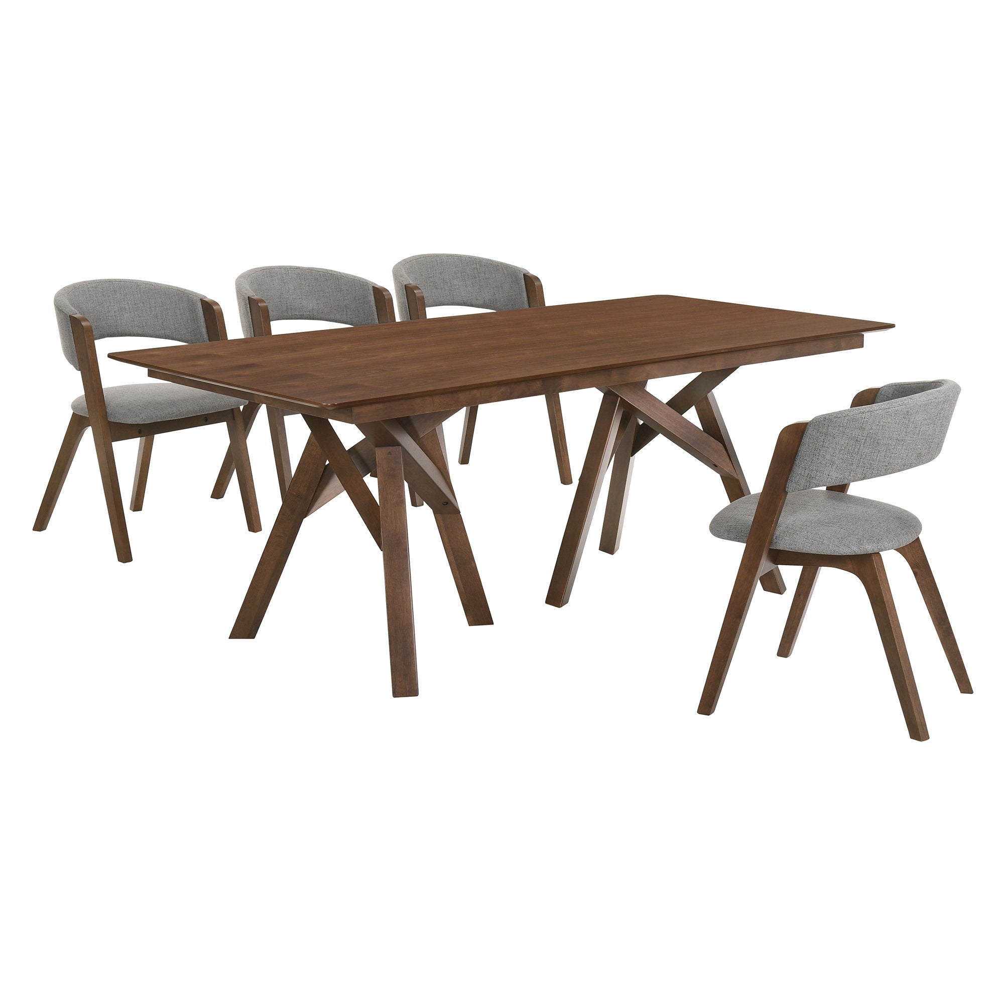 Cortina And Rowan - Rectangular Dining Set - Premium 5 Piece Dining Room Sets from Armen Living - Just $1790! Shop now at brett interiors