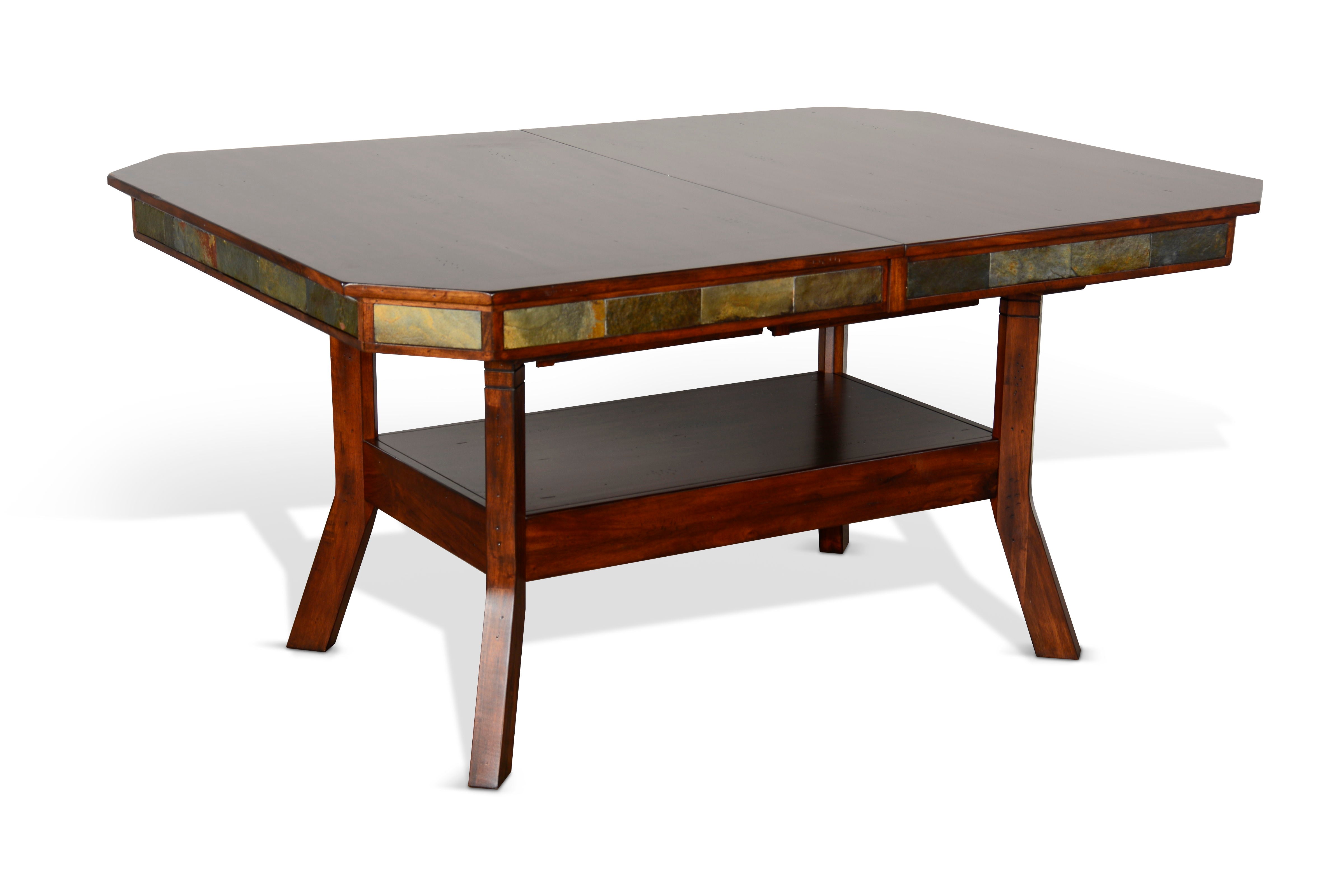 Santa Fe - Extension Table - Dark Brown - Premium Dining Tables with Extensions from Sunny Designs - Just $1151! Shop now at brett interiors