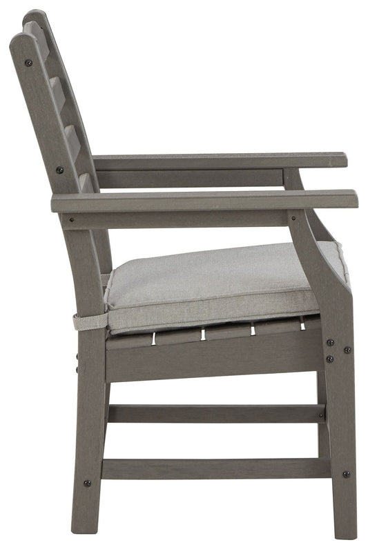 Visola - Gray - Arm Chair With Cushion (Set of 2) - Premium Chair Sets from Signature Design by Ashley® - Just $744.98! Shop now at brett interiors