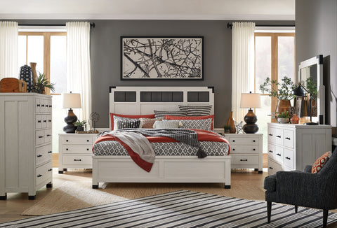 Harper Springs - Complete Panel Bed With Metal Headboard - Premium Panel Beds from Magnussen Furniture - Just $1287! Shop now at brett interiors