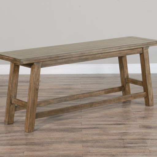 Doe Valley - Counter Height Bench With Wood Seat - Light Brown - Premium Counter Benches from Sunny Designs - Just $311! Shop now at brett interiors