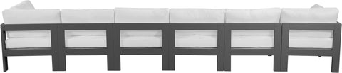 Nizuc - Outdoor Patio Modular Sofa With Frame - White - Premium Sofas from Meridian Furniture - Just $5375! Shop now at brett interiors