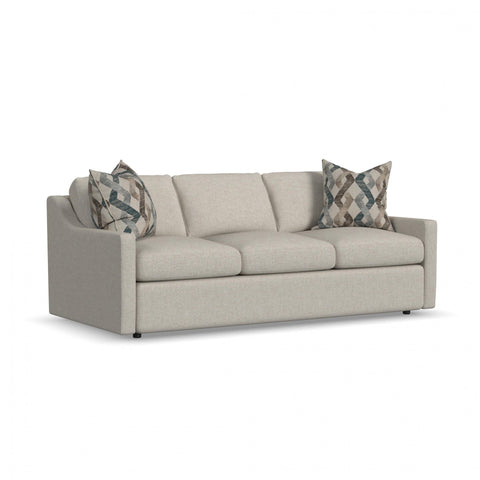 Sky - Upholstered Sofa - Pearl Silver - Premium Stationary Sofas from Flexsteel - Just $2250! Shop now at brett interiors