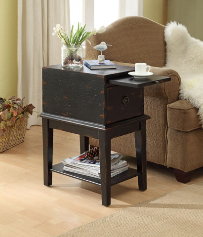 Jett - One Drawer Chest - Bayport Textured Black - Premium Chair Side Tables from Coast2Coast Home - Just $907.50! Shop now at brett interiors