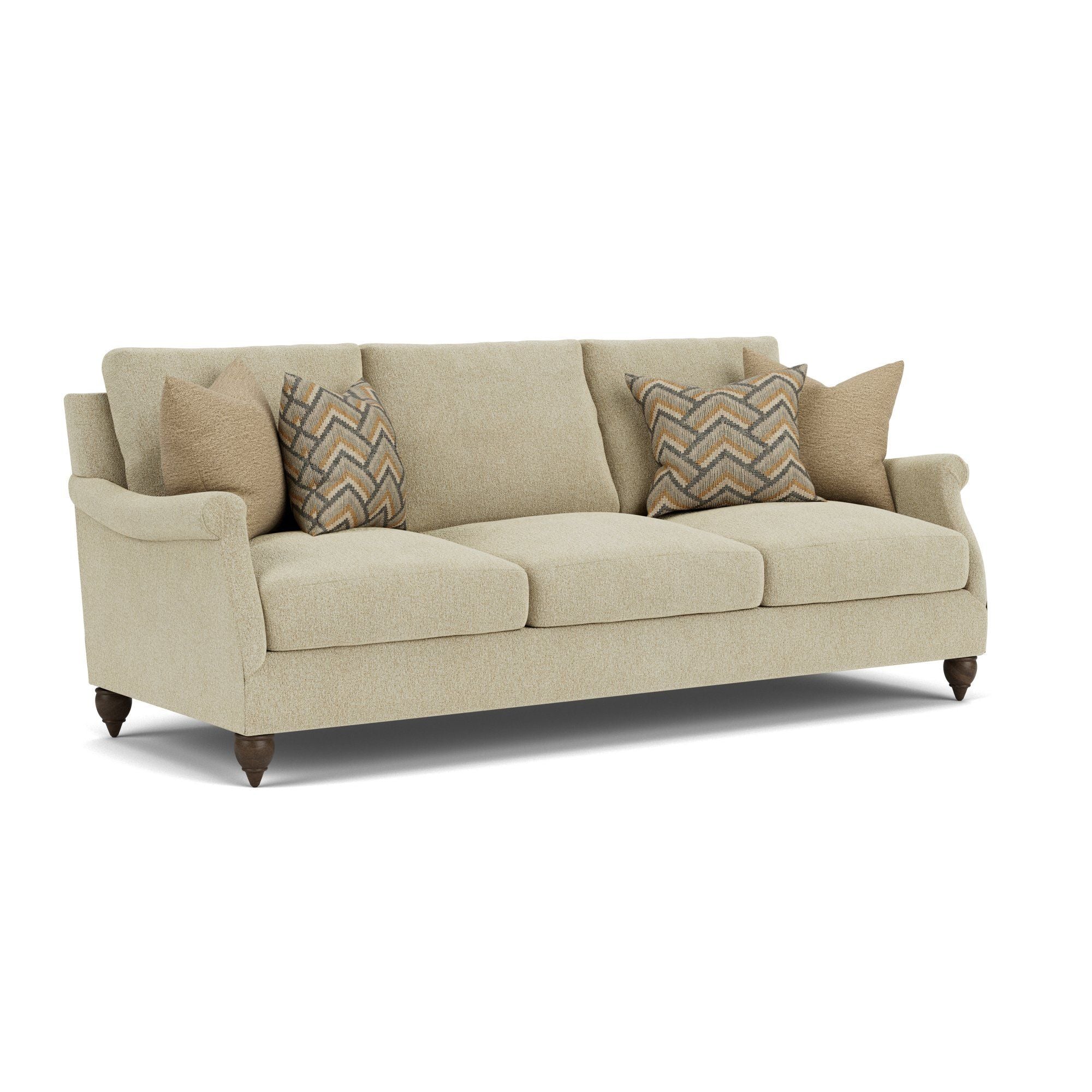 Veda - Sofa - White - Premium Stationary Sofas from Flexsteel - Just $2562.50! Shop now at brett interiors