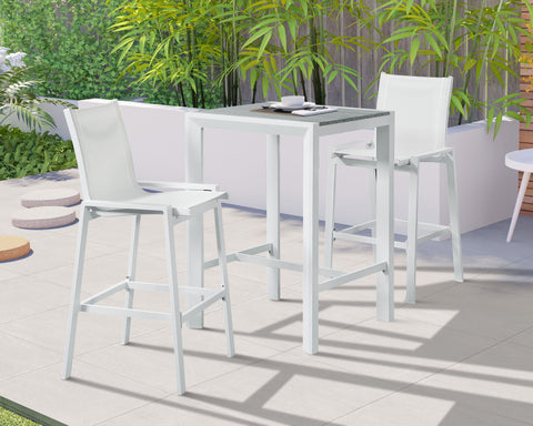 Nizuc - Outdoor Barstool (Set of 2) - Premium Chair Sets from Meridian Furniture - Just $900! Shop now at brett interiors