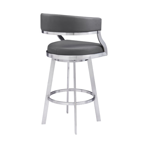 Saturn - Steel Bar Stool - Premium Counter Height (24"-27") from Armen Living - Just $430! Shop now at brett interiors