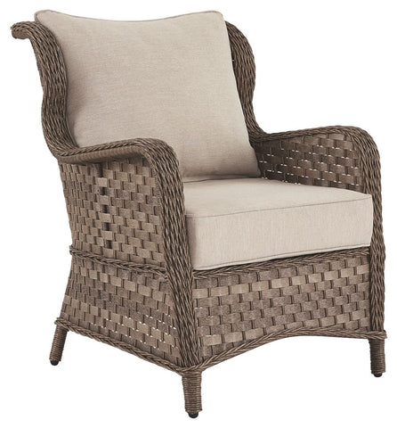 Clear Ridge - Light Brown - Lounge Chair W/Cushion (Set of 2) - Premium Chair Sets from Signature Design by Ashley® - Just $856.25! Shop now at brett interiors