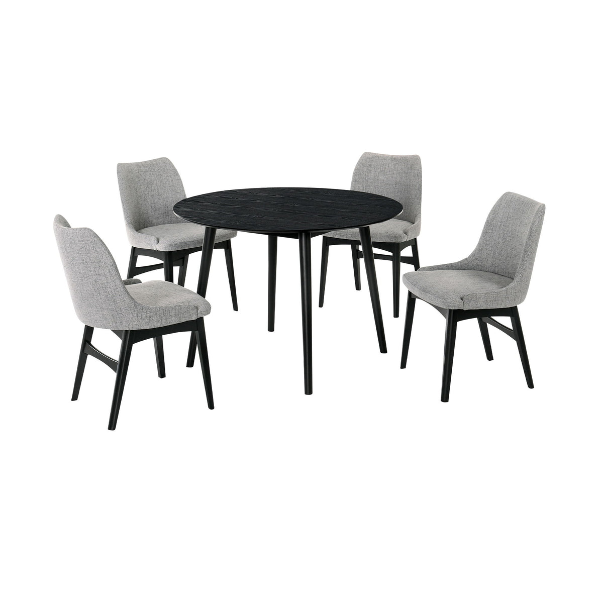 Arcadia - Round Dining Set - Premium 5 Piece Dining Room Sets from Armen Living - Just $1312.50! Shop now at brett interiors