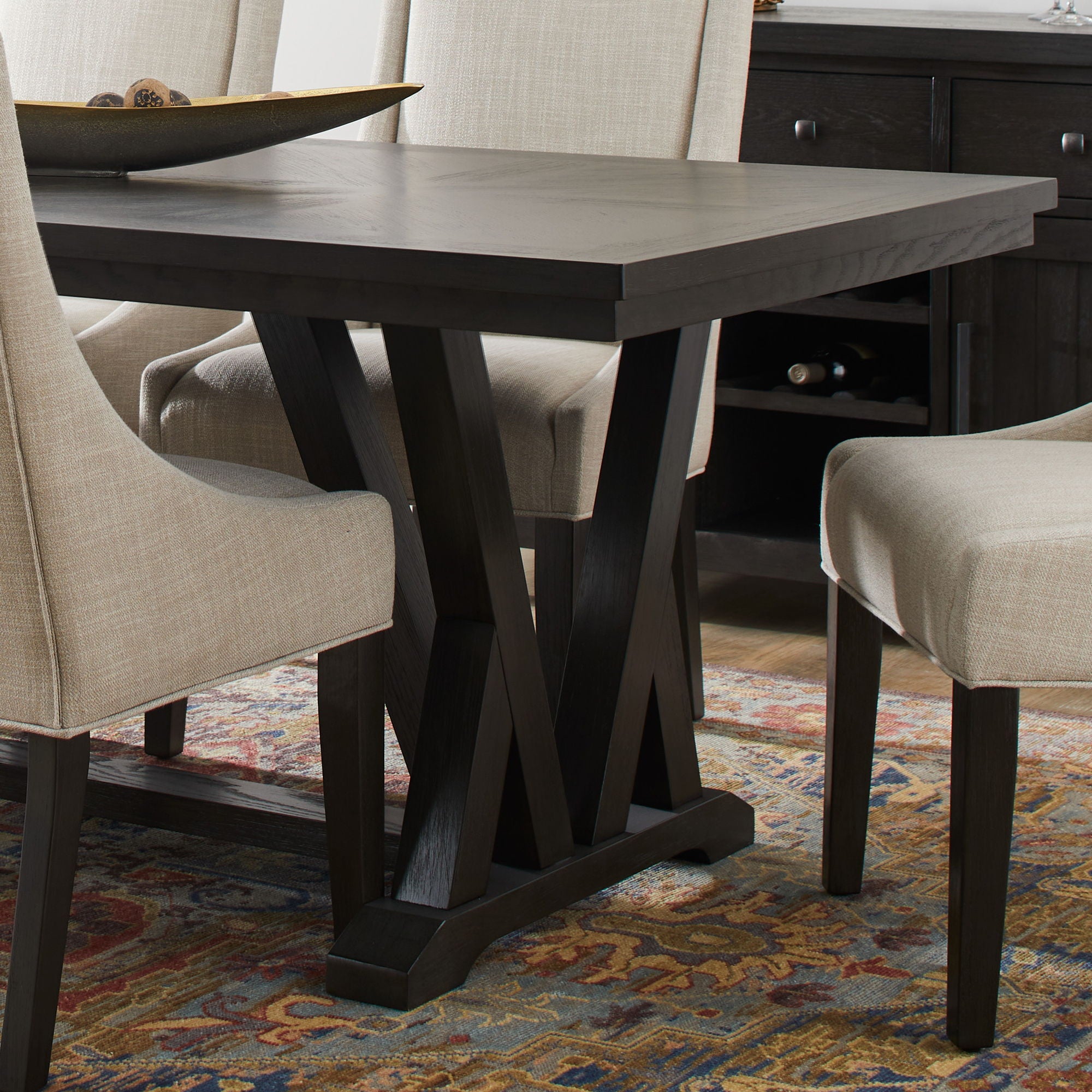 Lattice - Rectangular Dining Table - Dark Brown - Premium Dining Tables from Flexsteel - Just $1062.50! Shop now at brett interiors