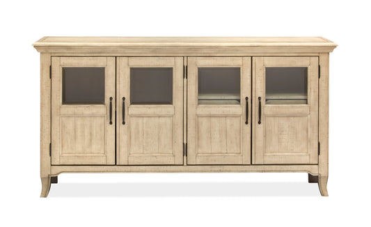 Harlow - Four Door Buffet - Weathered Bisque - Premium Buffets from Magnussen Furniture - Just $1647.50! Shop now at brett interiors