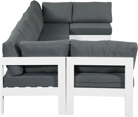 Nizuc - Outdoor Patio Modular Sectional 7 Piece - Grey - Premium Stationary Sectionals from Meridian Furniture - Just $6237.50! Shop now at brett interiors