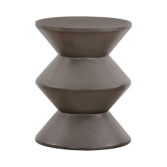 Lizzie - Concrete Indoor / Outdoor Accent Stool End Table - Gray - Premium End Tables from Armen Living - Just $192.50! Shop now at brett interiors