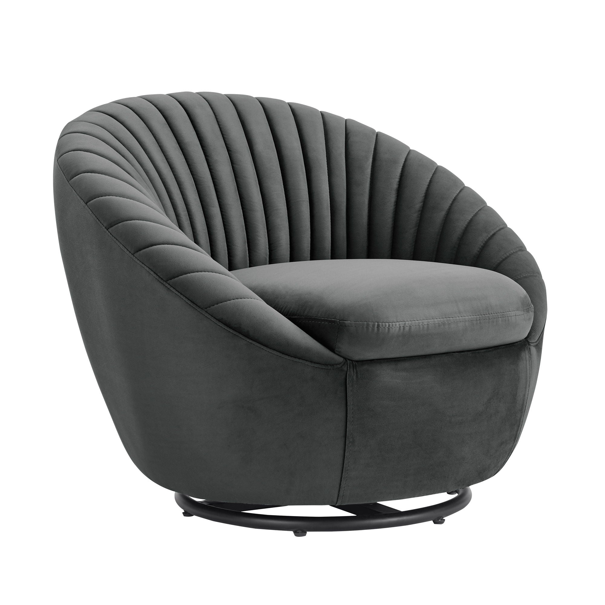 Bella - Velvet Swivel Accent Chair - Premium Swivel Chairs from Armen Living - Just $680! Shop now at brett interiors