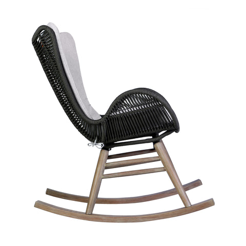 Mateo - Outdoor Patio Rocking Chair - Premium Rocker Chairs from Armen Living - Just $915! Shop now at brett interiors