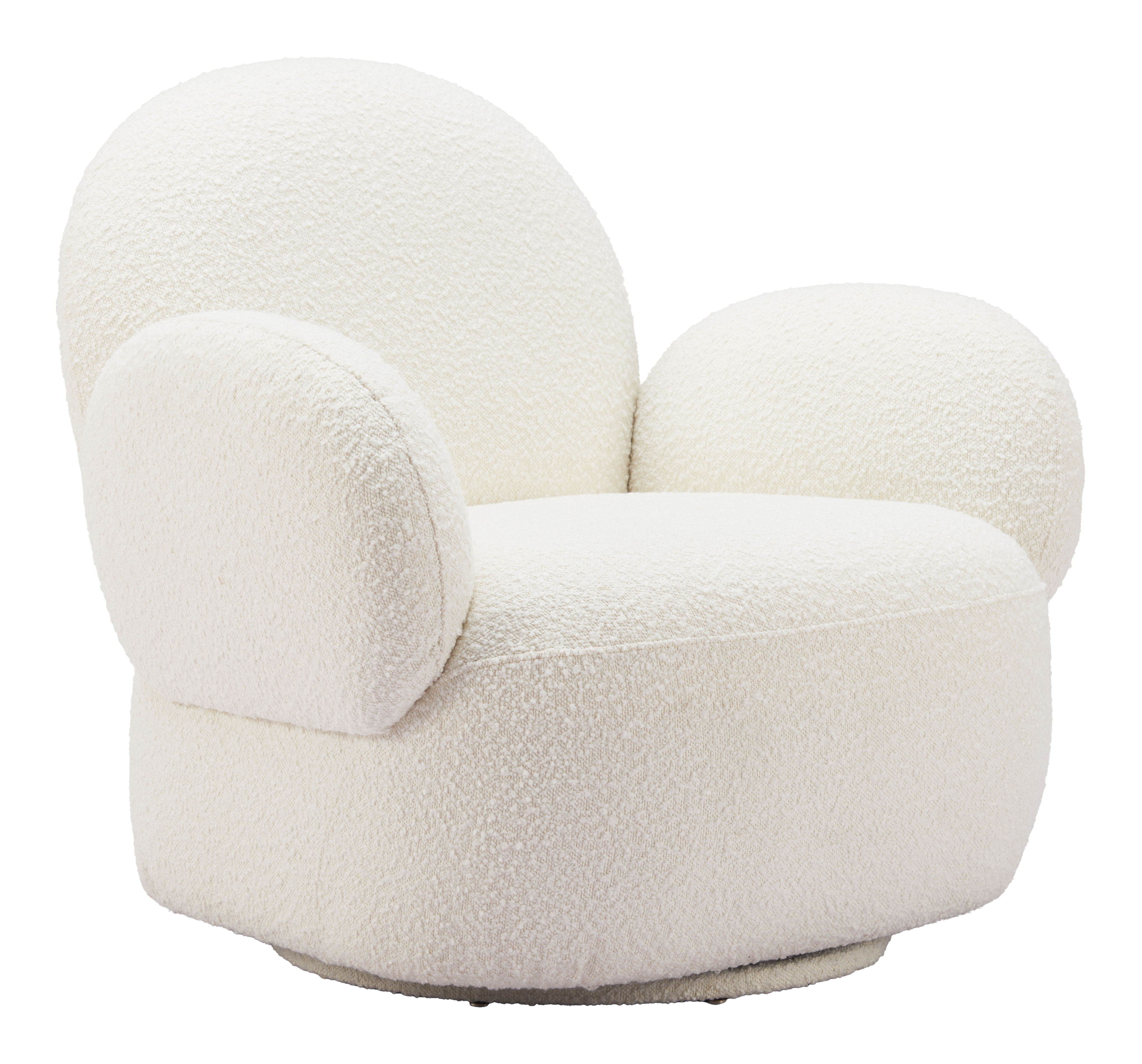 Pilka - Swivel Chair - White - Premium Swivel Chairs from Zuo Modern - Just $2125! Shop now at brett interiors