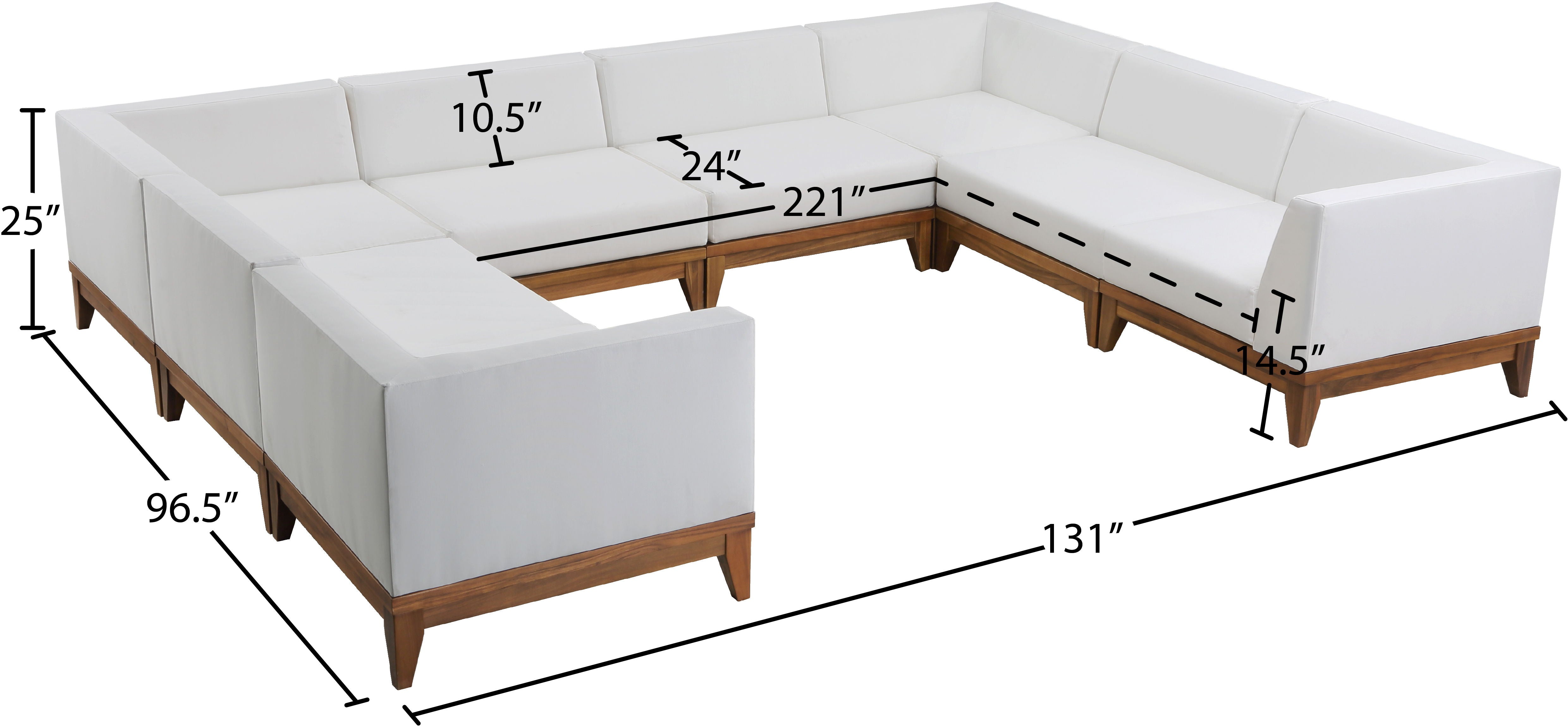 Rio - Modular Sectional - Premium Stationary Sectionals from Meridian Furniture - Just $4925! Shop now at brett interiors