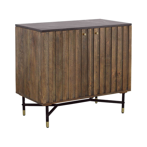 Stonington - Two Door Bar Cabinet - Brown / Black - Premium Wine Cabinets from Coast2Coast Home - Just $3135! Shop now at brett interiors