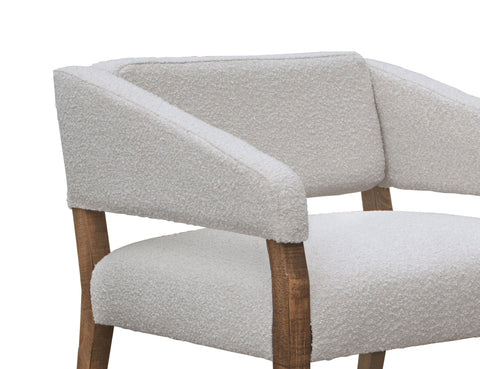 Murcia - Fabric Arm Chair - Light Cream - Premium Arm Chairs from International Furniture Direct - Just $712.50! Shop now at brett interiors