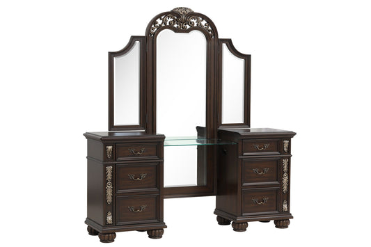 Maximus - Vanity Table Mirror - Madeira - Premium Vanity Mirrors from New Classic - Just $422.50! Shop now at brett interiors