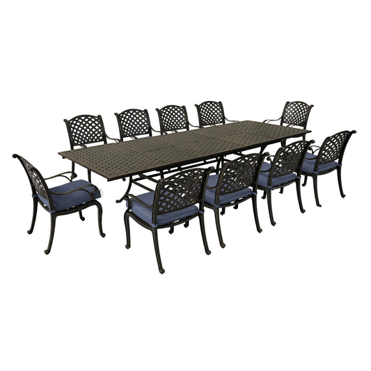 Rectangular Dining Set With Cushions - Premium 8 + Piece Outdoor Sets from Gather Craft - Just $6142! Shop now at brett interiors