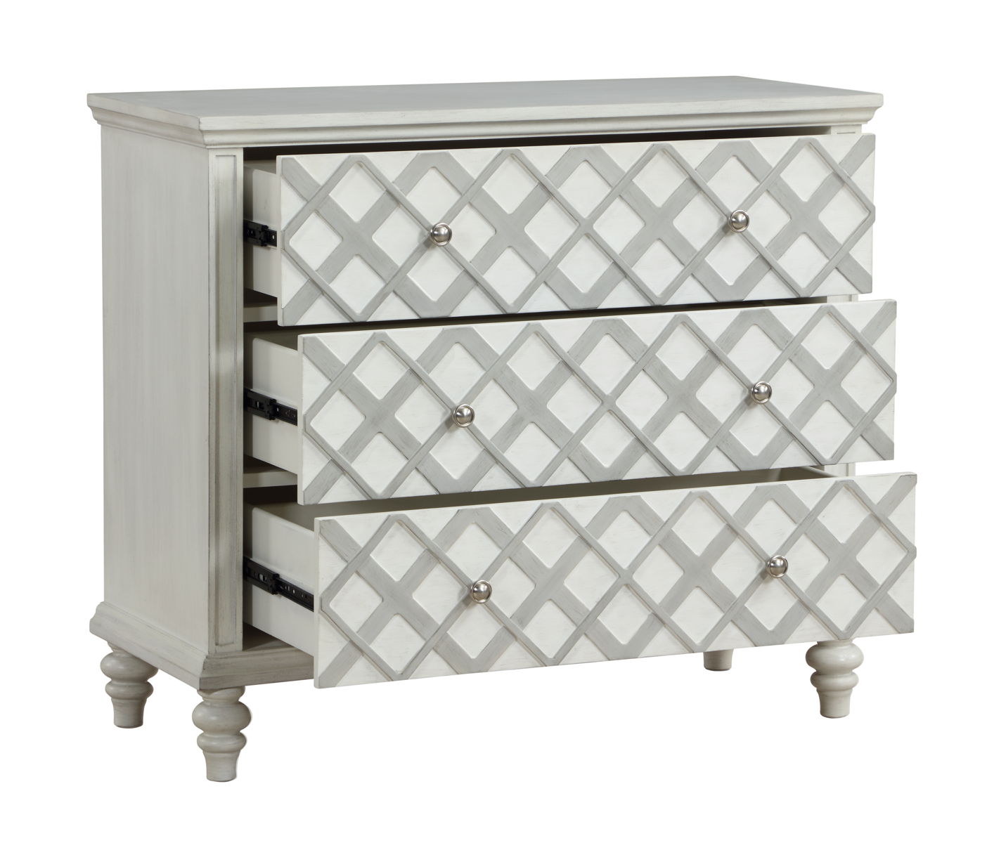 Nano - Three Drawer Accent Chest - White / Gray - Premium Accent Chests from Coast2Coast Home - Just $2475! Shop now at brett interiors