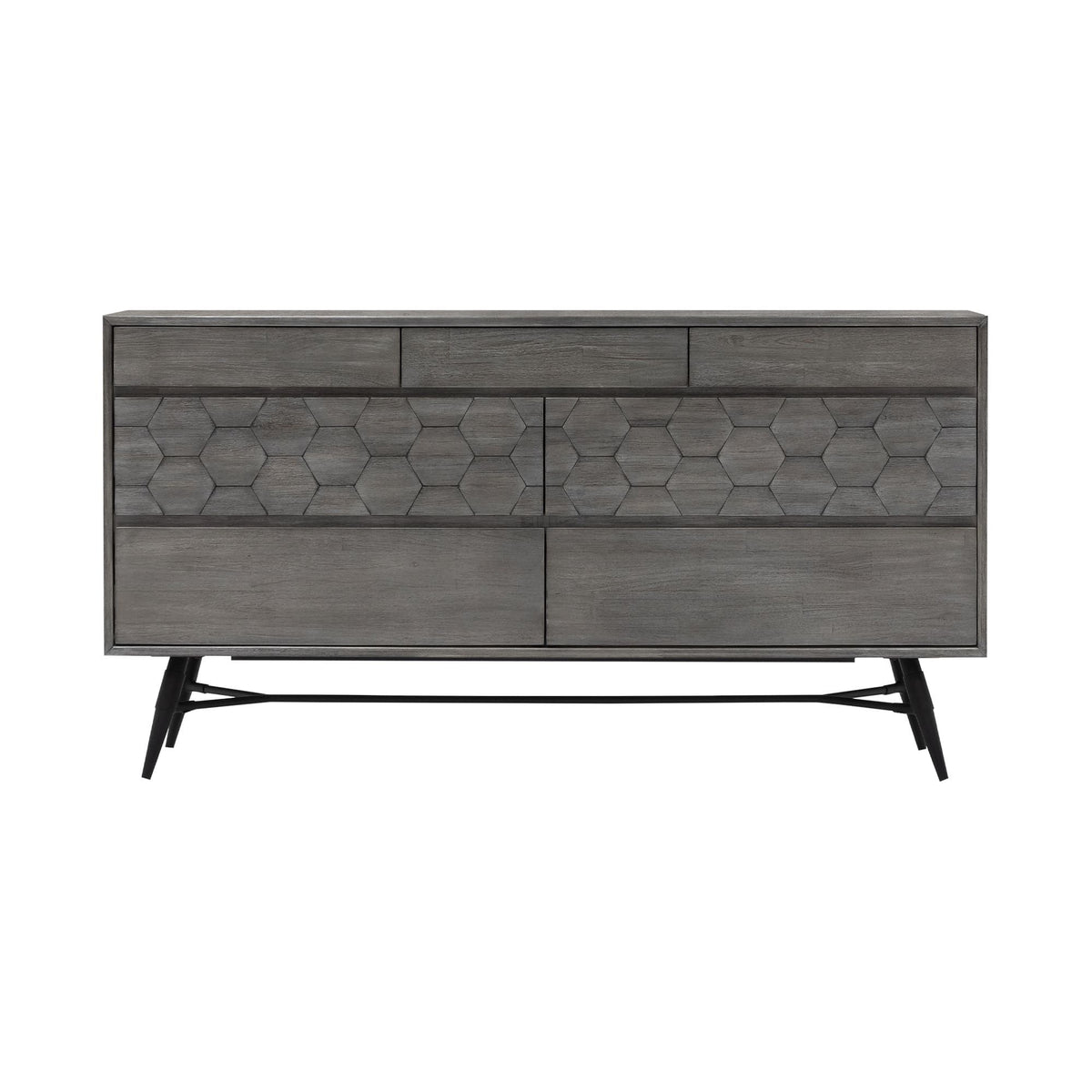 Makena - 6 Drawer Dresser - Gray Acacia - Premium Dressers from Armen Living - Just $1675! Shop now at brett interiors