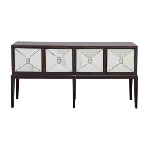 Nocturne - Four Door Console - Textured Black - Premium Sideboards from Coast2Coast Home - Just $3300! Shop now at brett interiors