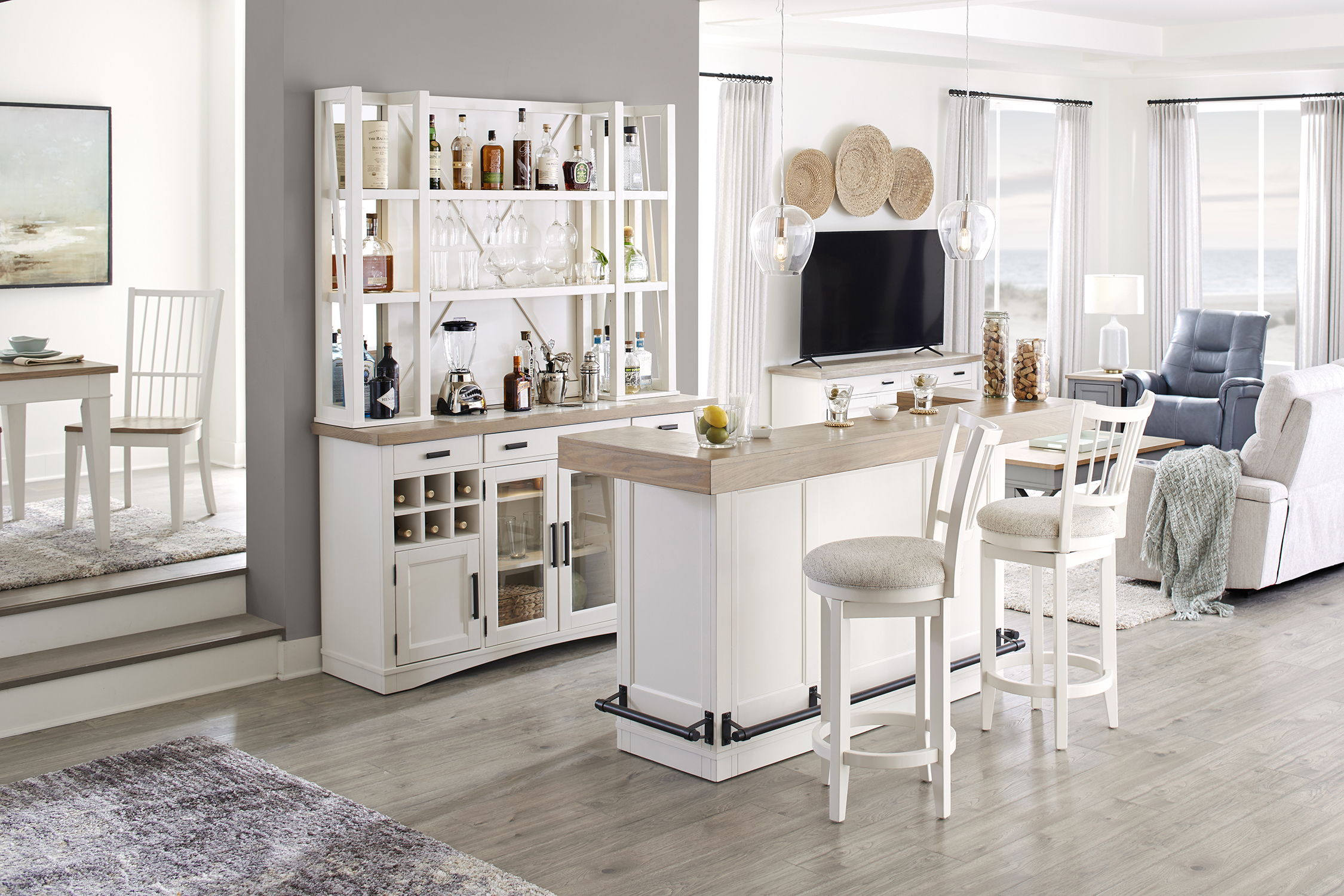 Americana Modern Dining - Bar - Cotton - Premium Bars & Bar Carts from Parker House - Just $1747.50! Shop now at brett interiors