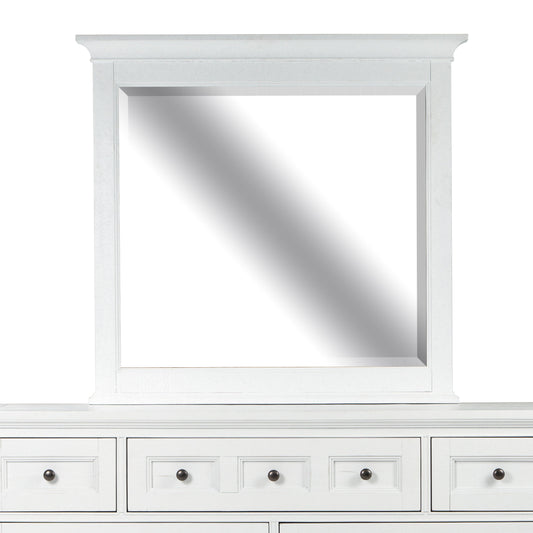 Heron Cove - Landscape Mirror - Chalk White - Premium Landscape Mirrors from Magnussen Furniture - Just $319! Shop now at brett interiors