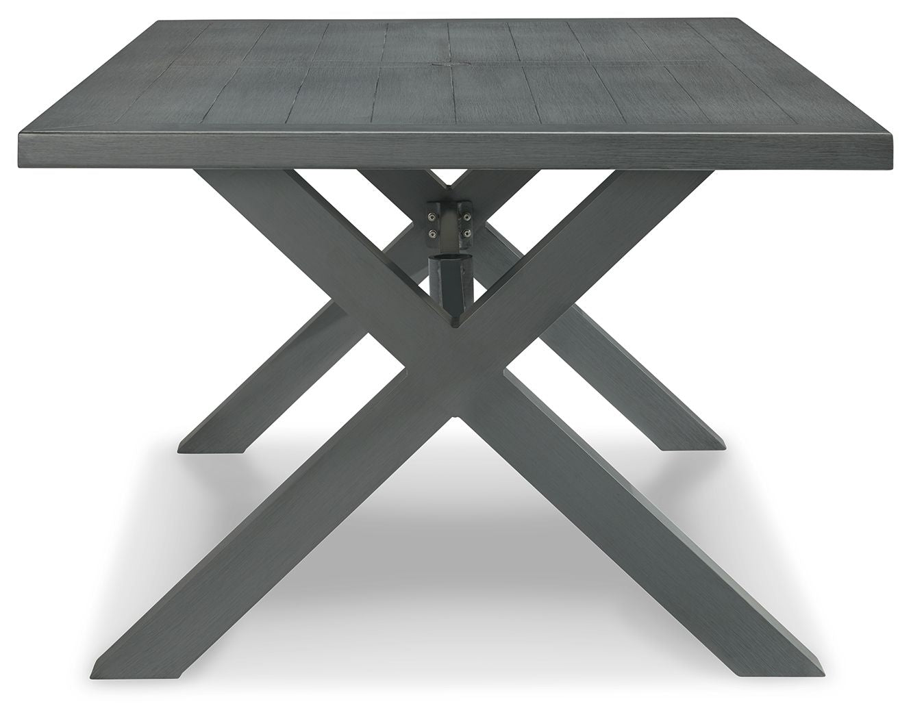 Elite Park - Gray - Rect Dining Table W/Umb Opt - Premium Dining Tables from Signature Design by Ashley® - Just $831.60! Shop now at brett interiors