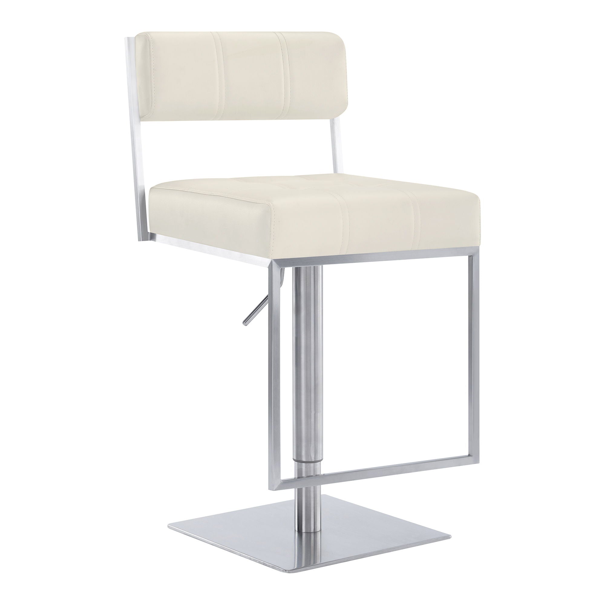 Michele - Swivel Adjustable Height Bar Stool - Premium Adjustable Height from Armen Living - Just $365! Shop now at brett interiors