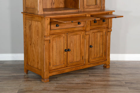 Sedona - Buffet And Hutch - Rustic Oak - Premium Hutches from Sunny Designs - Just $2024! Shop now at brett interiors