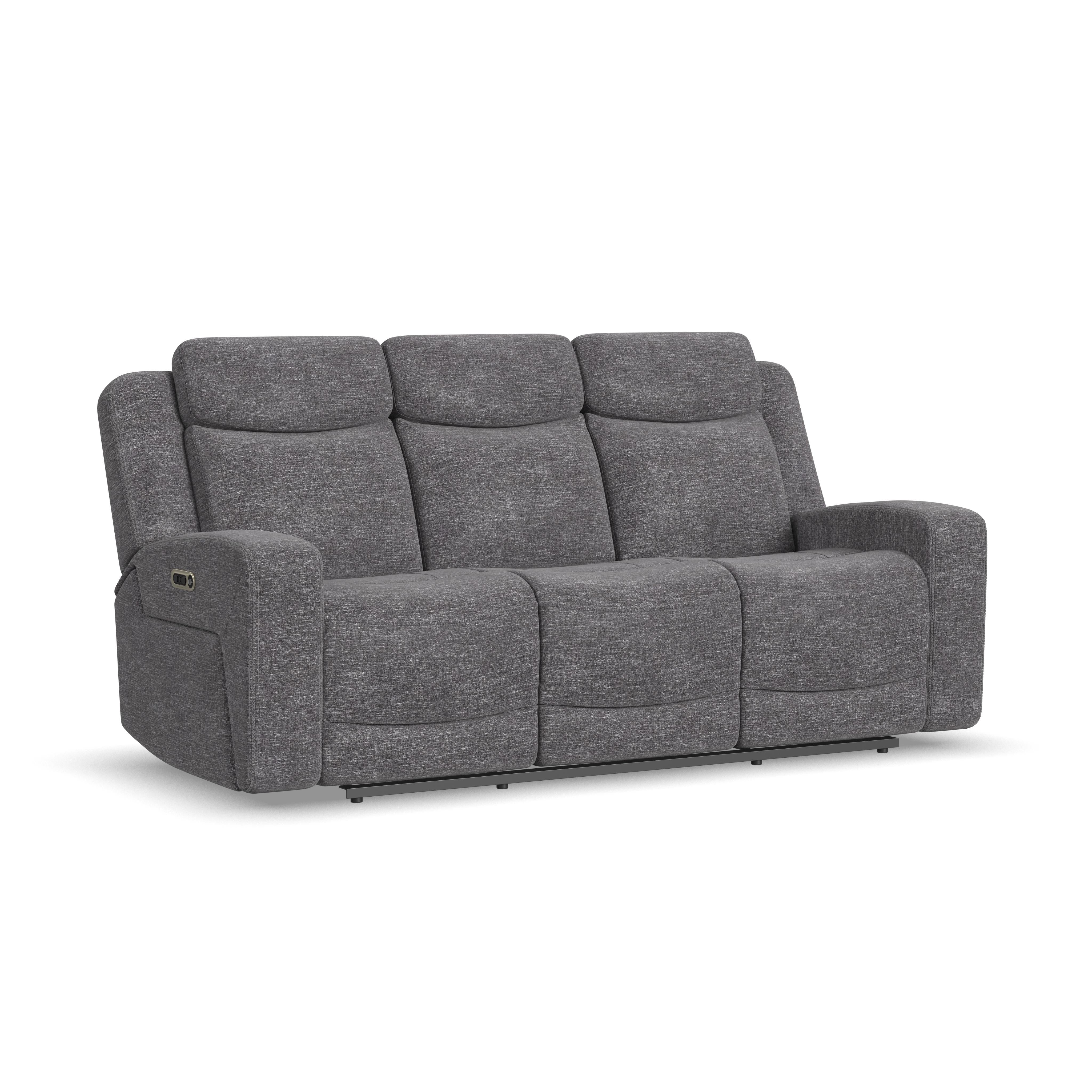 Ridge - Power Reclining Sofa With Power Headrests - Granite - Premium Reclining Sofas from Flexsteel - Just $2250! Shop now at brett interiors