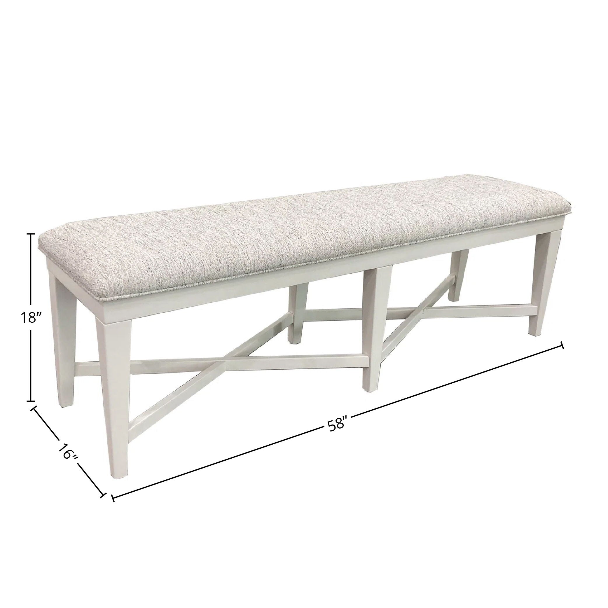 Americana Modern Dining - Upholstered Bench - Cotton - Premium Upholstered Benches from Parker House - Just $237.50! Shop now at brett interiors