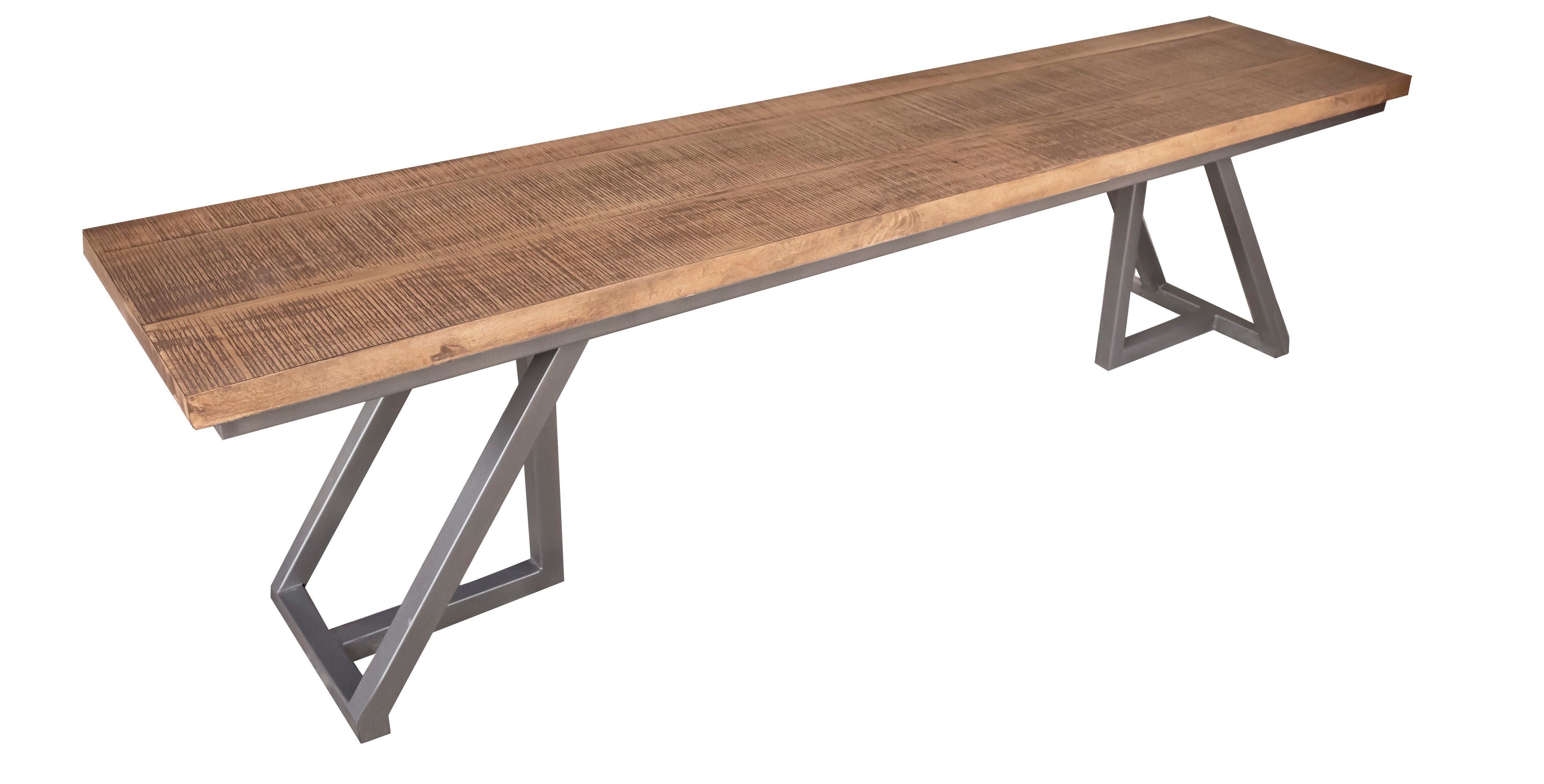 Mita - Bench - Honey Brown / Light Gray - Premium Dining Benches from International Furniture Direct - Just $510! Shop now at brett interiors