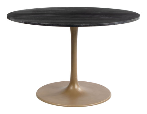 Taj - Dining Table - Black / Gold - Premium Dining Tables from Zuo Modern - Just $2925! Shop now at brett interiors