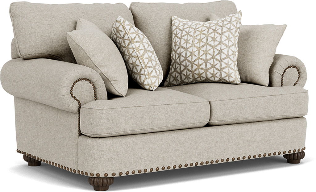 Patterson - Loveseat - Nailhead Trim - Premium Stationary Loveseats from Flexsteel - Just $3000! Shop now at brett interiors