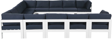 Nizuc - Outdoor Patio Modular Sectional 13 Piece - Navy - Premium Stationary Sectionals from Meridian Furniture - Just $11612.50! Shop now at brett interiors