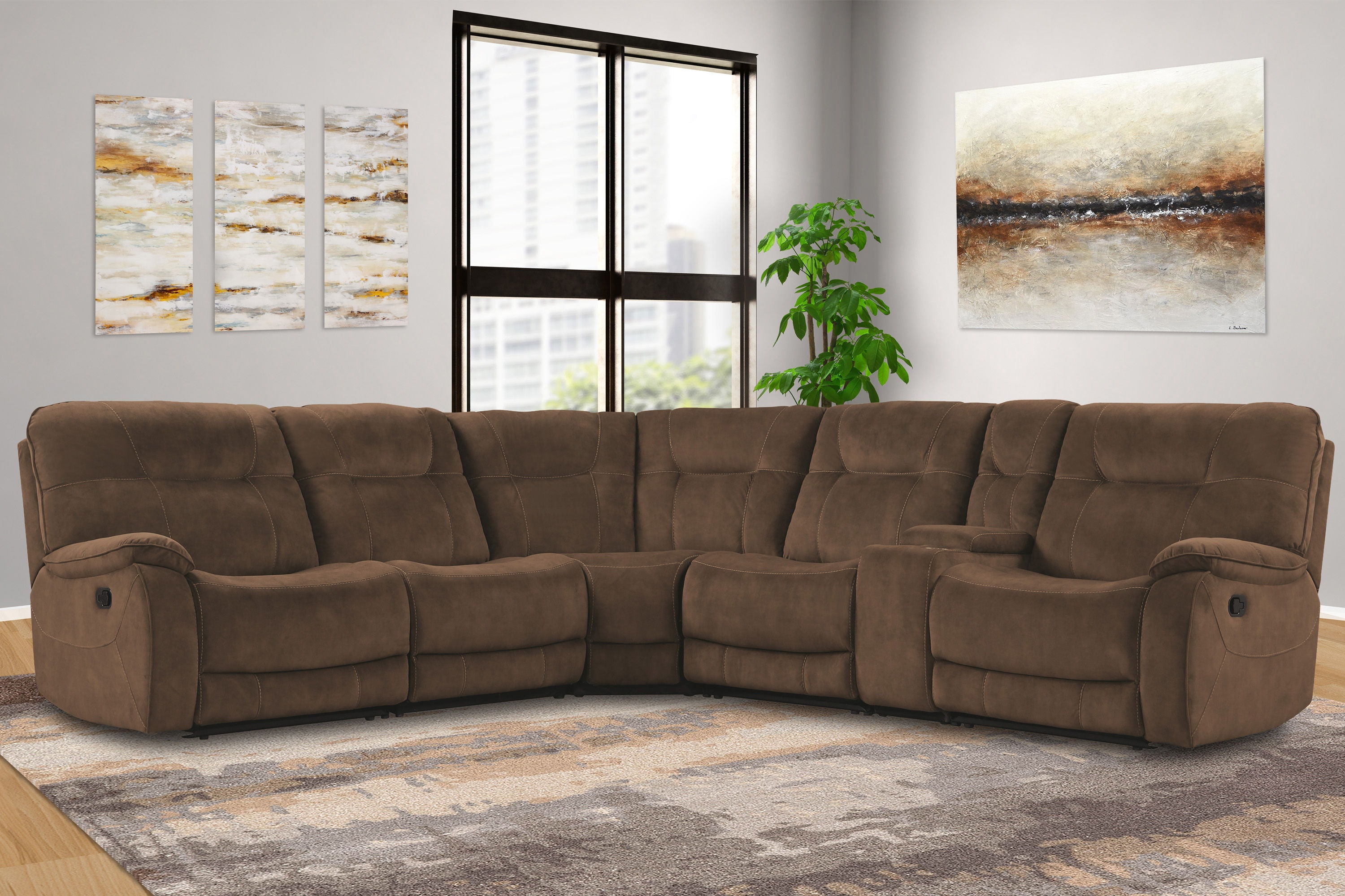 Cooper - 6 Piece Modular Manual Reclining Sectional - Premium Reclining Sectionals from Parker Living - Just $2497.50! Shop now at brett interiors