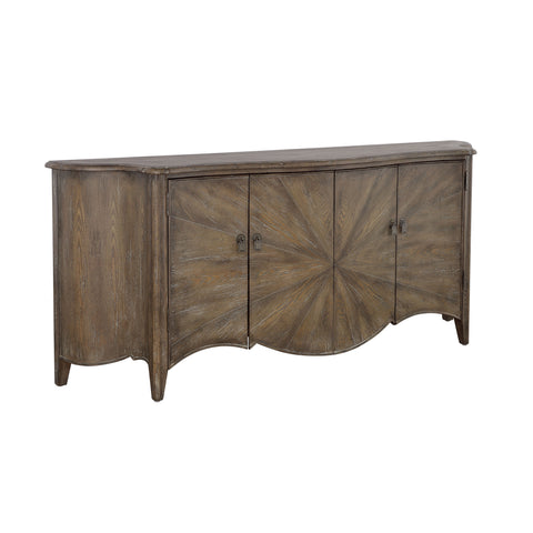 Fowler - Four Door Credenza - Aged Mixed Browns - Premium Credenzas from Coast2Coast Home - Just $6187.50! Shop now at brett interiors