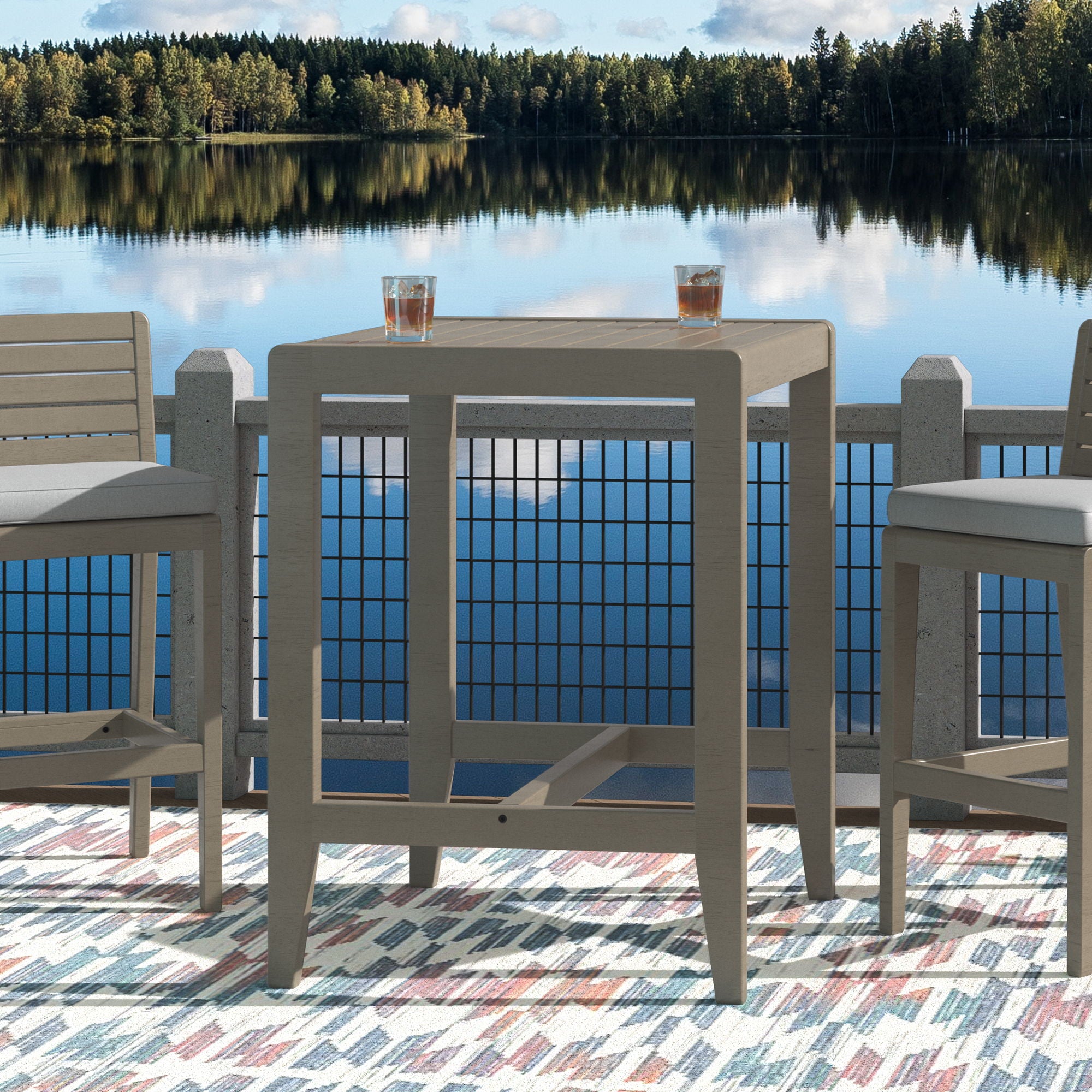 Sustain - Outdoor High Bistro Table - Premium Bar Tables from Homestyles - Just $1122.50! Shop now at brett interiors