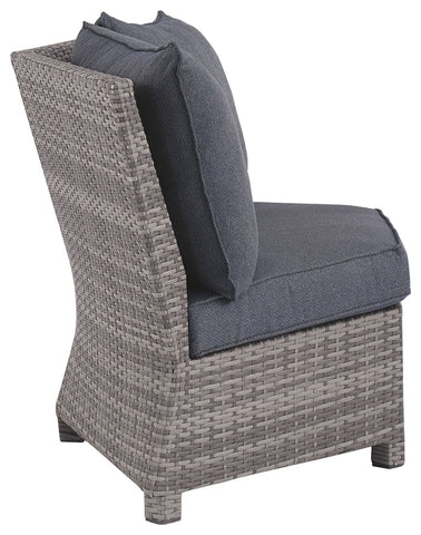 Salem - Gray - Corner With Cushion - Premium Armless Chairs from Ashley Furniture - Just $1071.88! Shop now at brett interiors