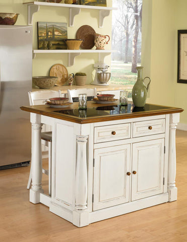 Monarch - Kitchen Island Set - Premium Islands & Carts from Homestyles - Just $3249.98! Shop now at brett interiors