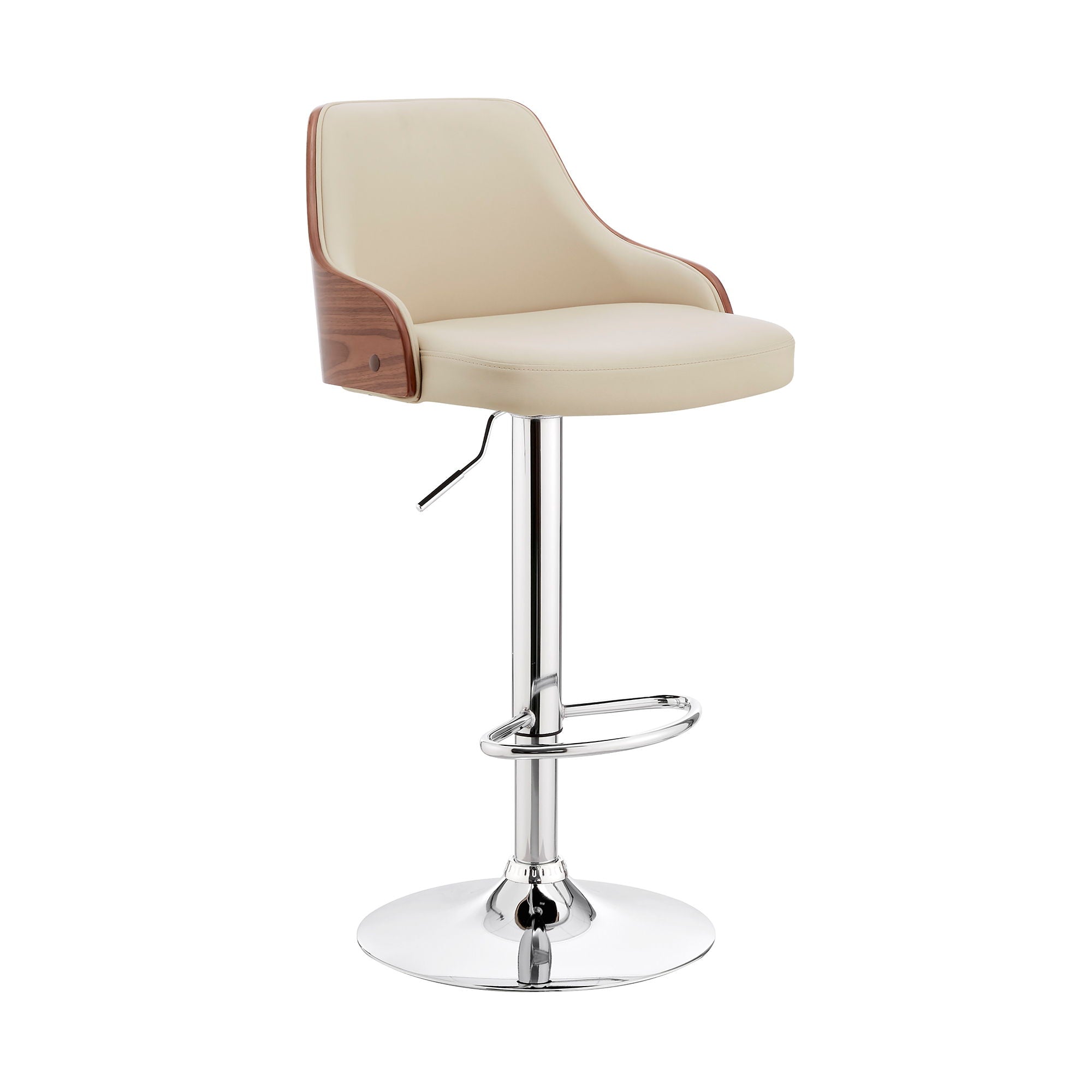 Asher - Adjustable Bar Stool - Premium Adjustable Height from Armen Living - Just $200! Shop now at brett interiors